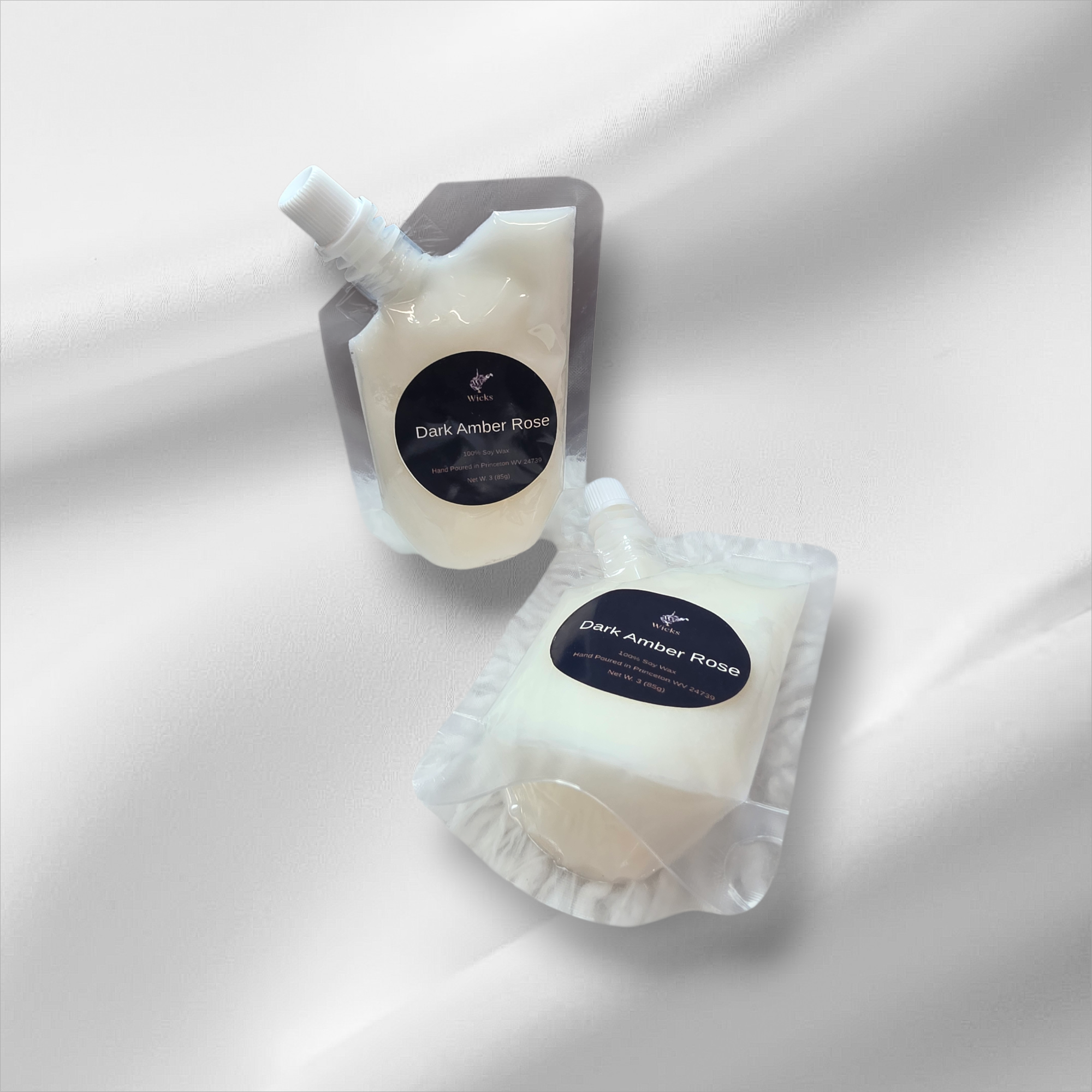 Dark Amber Rose 3oz squeezable wax melt