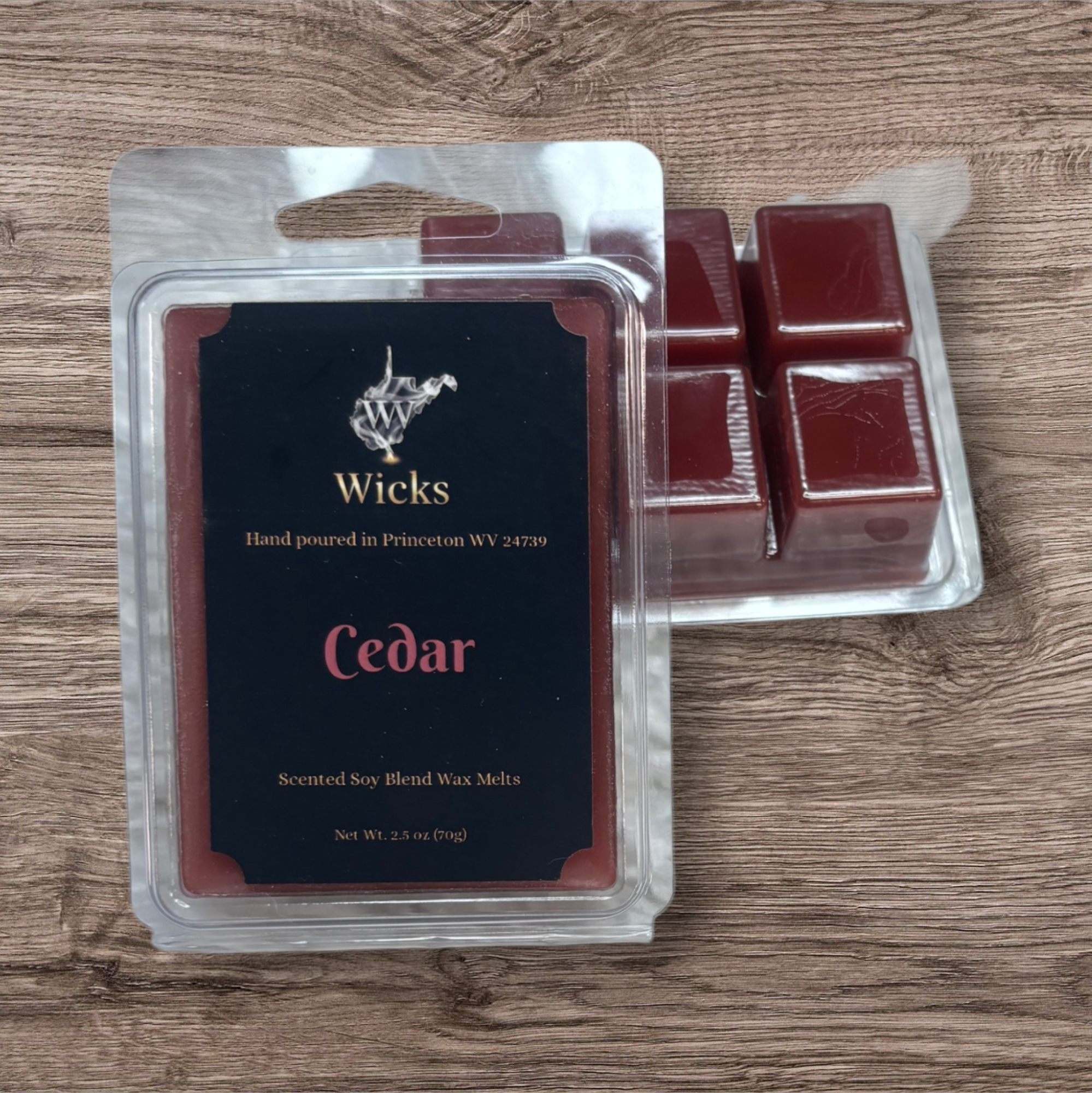 Cedar Clamshell Wax Melt Clam Shell LS