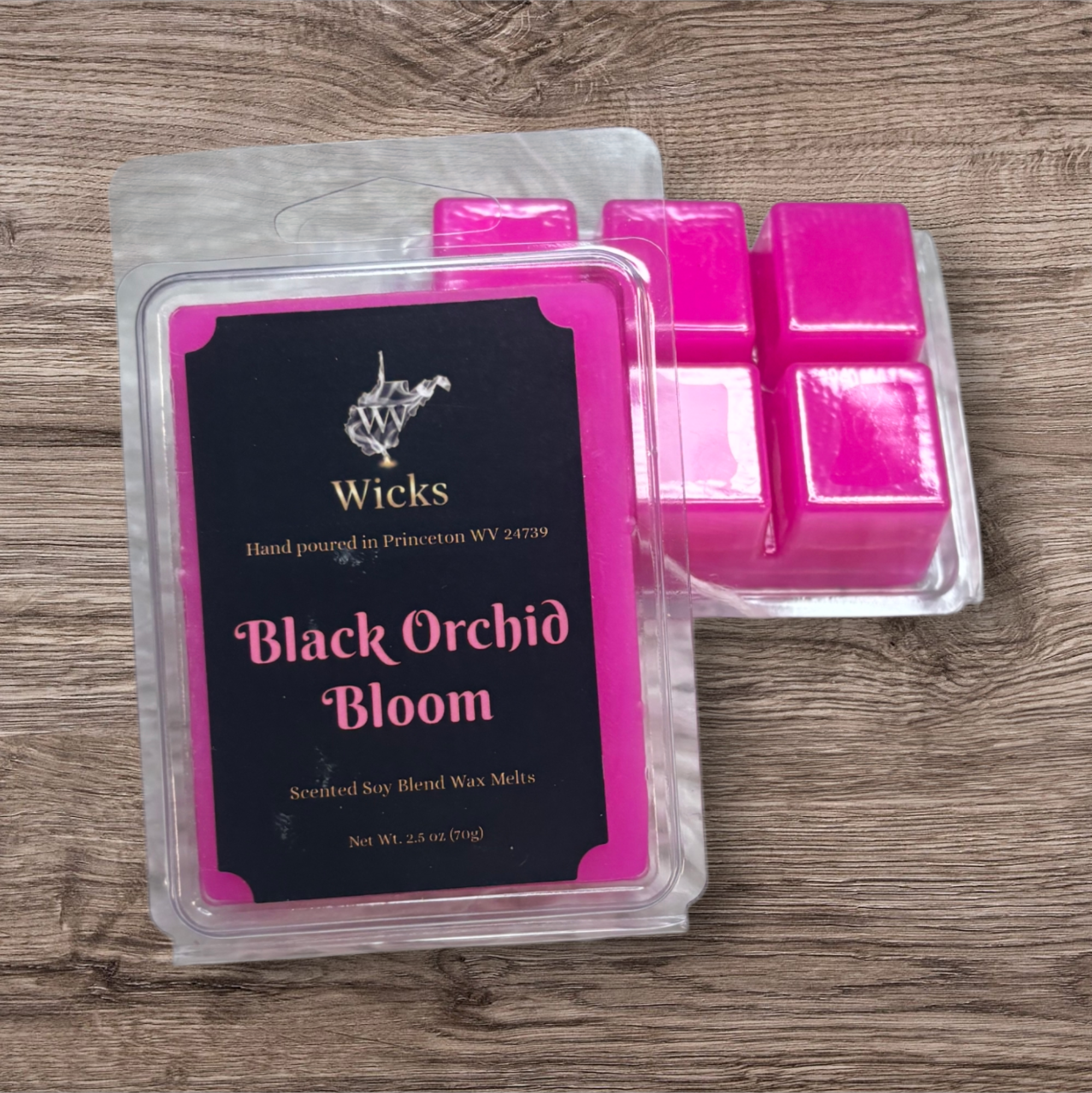 Black Orchid Bloom Wax Melt Clam Shell LS