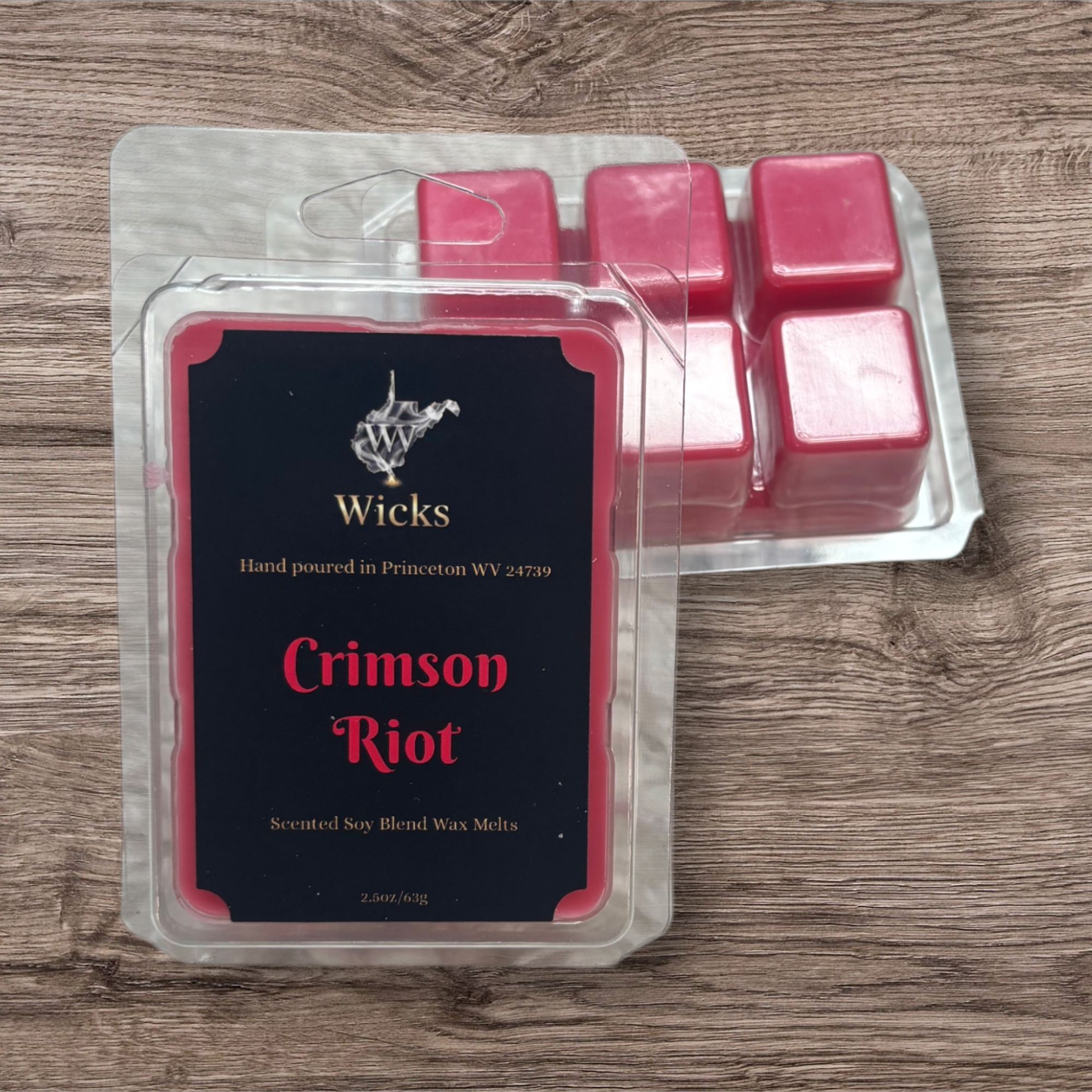 Crimson Riot Wax Melt Clam Shell BT