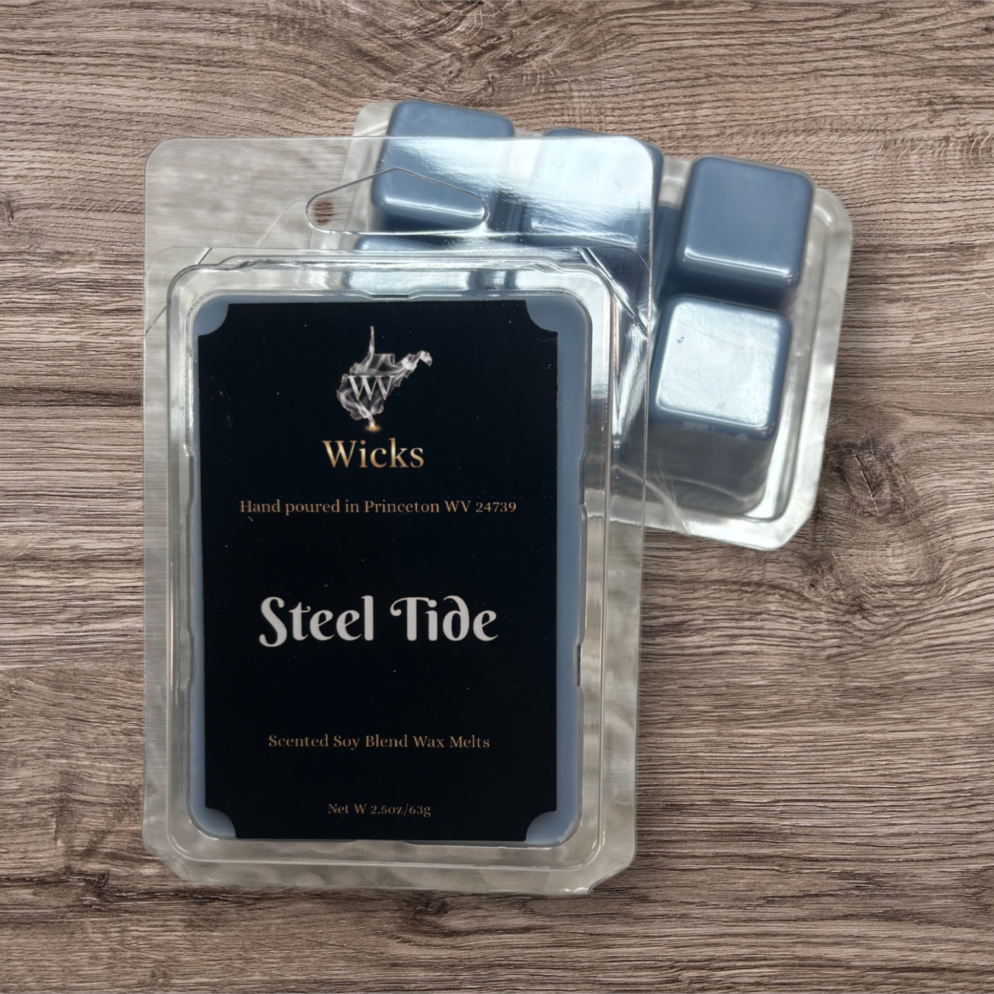 Steel Tide Wax Melt Clam Shell A