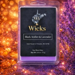 Black Amber & Lavender 2.5 OZ Clam Shell